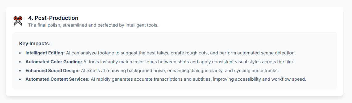 The final polish, streamlined and perfected by intelligent tools.

